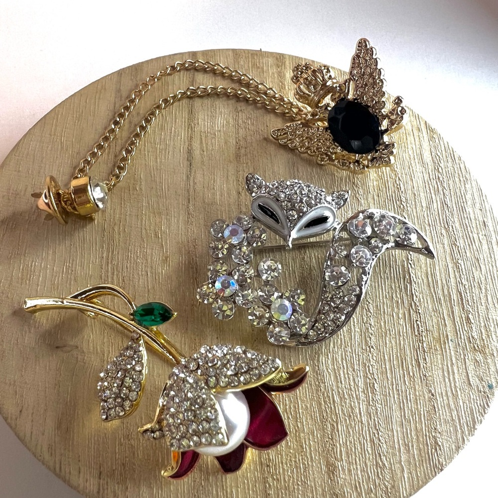 3 Pcs Set - Women's Fashion Pins